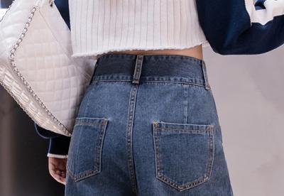 фото 3 Прямые широкие джинсы с высокой талией