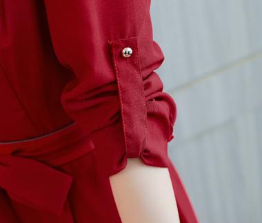 фото 6 Длинное пальто с ремешком и воротником